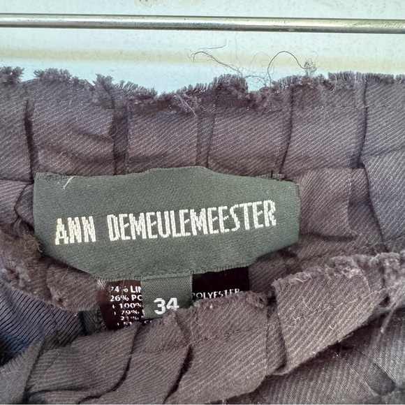 Ann Demeulemeester Side Panel Rope Tie Tuxedo Pants Black size EU34 US2 - Picture 5 of 9